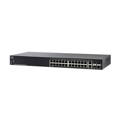 New Original SG350-28P-K9 Managed Rack-mountable 24 X 1G PoE+ Ports 2 X 1G Copper / SFP Combo + 2 SFP Uplinks Switch