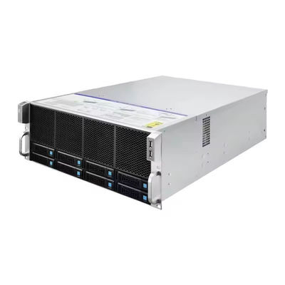 Tel Xeon E5 Dual CPU Motherboard Rack Server Case 4U Portable GPU AI Server with GPU Cards