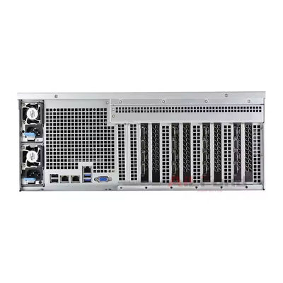 Tel Xeon E5 Dual CPU Motherboard Rack Server Case 4U Portable GPU AI Server with GPU Cards