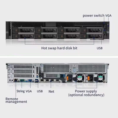 Customized  Rack Server Poweredge R740 2U 5218R 16G DDR4 4T Hard Disk Drive R740 Server 2U Rack Private Mold Included