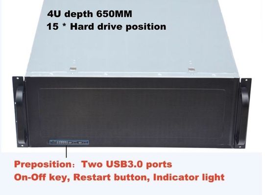 Private Mold 4U650B Gpu Server Chassis with 15 Hot-swappable Hard Disks and 650mm Depth
