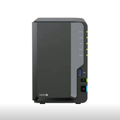 DS224 2 Bay Enterprise sin disco NAS 2U Sinología Estación de disco Rackmount