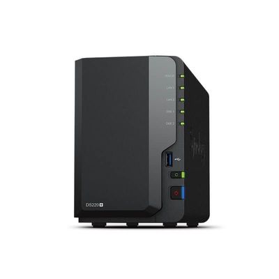 Stockage réseau stockage centralisé de données de sauvegarde 2 Bay NAS Synology DiskStation DS220+ (sans disque)