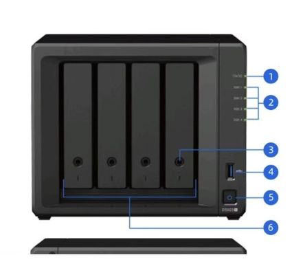 4TB Disque dur Nas Nas Cloud DS923+ Plateforme de stockage d'interface USB