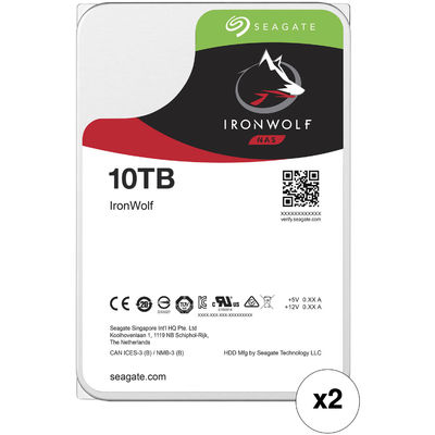 10TB 7200 rpm SATA III 3.5" Internal NAS HDD ST10000VN0008 Hard Drive