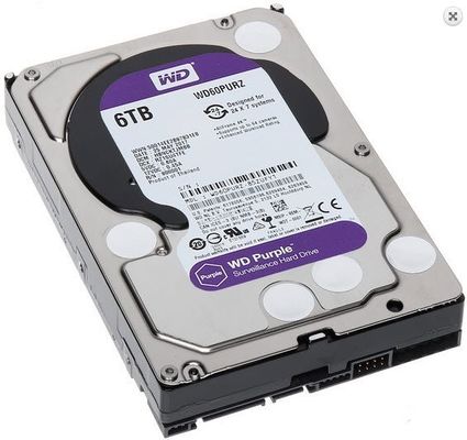 3.5" WD64PURZ 6TB WD Purple Surveillance Internal Hard Drive HDD