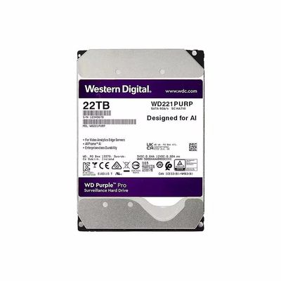 Purple Pro 18TB HDD 7200 RPM 512MB Cache SATA 6.0Gb/s 3.5" Internal Hard Drive WD181PURP with 12.0ms Average Seek Time