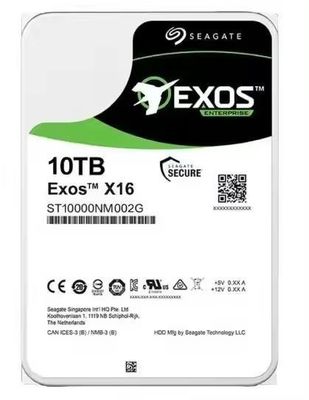 ST10000NM002G Exos X16 3,5" 7.2K 10TB Disco duro SAS Enterprise Server Disco duro con velocidad de escritura de 100-200MB/S y 7.2K RPM