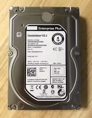 ST4000NM0023 Seagate 4TB 7200RPM 128MB Cache SAS 6Gb/s 3.5" Enterprise Internal Hard Drive with 1.5Gb/s Interface Rate
