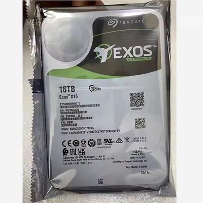 1.5Gb/s Interface Rate Seagate Exos 16TB Enterprise HDD SATA 6Gb/s 512e/4Kn 7200 RPM 256MB Cache 3.5" Internal Hard Drive