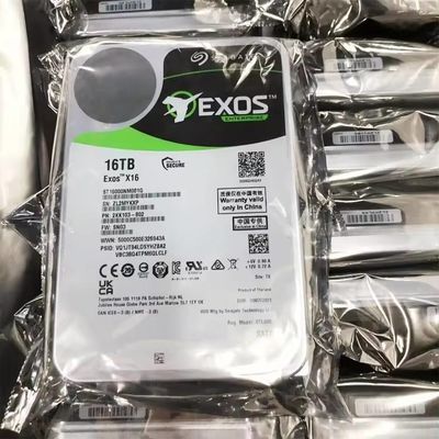 1.5Gb/s Interface Rate Seagate Exos 16TB Enterprise HDD SATA 6Gb/s 512e/4Kn 7200 RPM 256MB Cache 3.5" Internal Hard Drive