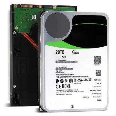 Customized ST20000NM002D Exos X20 SAS 20TB 3.5inch 512E/4KN SAS 12Gb/s 7200rpm Enterprise Internal Hard Drive Private Mold