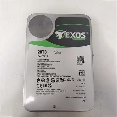 Customized ST20000NM002D Exos X20 SAS 20TB 3.5inch 512E/4KN SAS 12Gb/s 7200rpm Enterprise Internal Hard Drive Private Mold