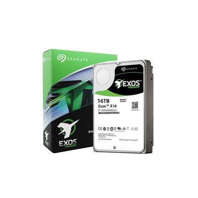 Seagate ST16000NM001G Exos 16TB Enterprise HDD X16 SATA 6Gb/s 512e/4Kn 7200 RPM 256MB Cache 3.5" Internal Hard Drive