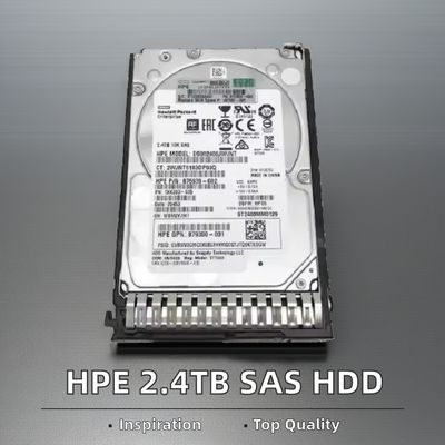 2.4TB SAS 12G Enterprise 10K SFF SC 512e DS Metal-Material HDD For HPE Server G8/G9/G10 Small Form Factor Enterprise Storage