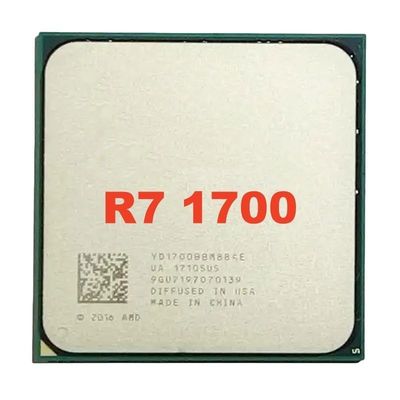 Customized  R7 1700 3.0 GHz Eight-Core Sixteen-Thread CPU Processor 65W YD1700BBM88AE Socket AM4 used R7 1700 processor cpu