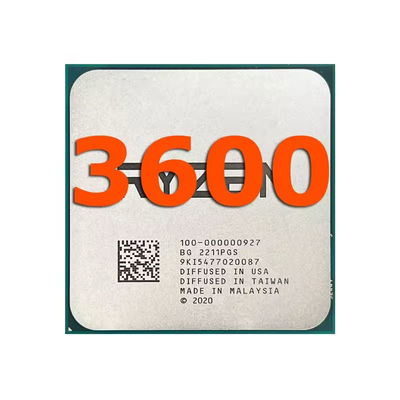 Six Core Pc Processor AMD R5 3600 Twelve Thread 3.6GHz 7NM Cpu Mother Board 65W