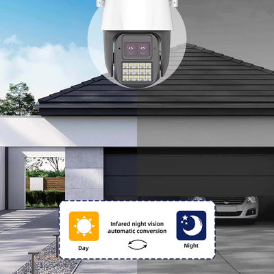 Smart AI HD 4MP 360 Ptz Caméra 4G Smart AI HD 1080P 360 Ptz Caméra à double objectif de vision nocturne CCTV 4G Caméra PTZ