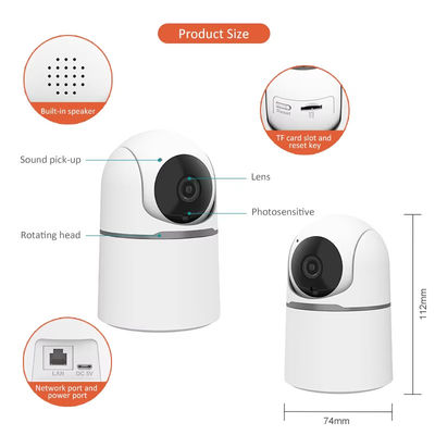 Smart Home WiFi Two Way Audio Night Vision PTZ Wireless Security Cameras Indoor  Auto Tracking Network Camera