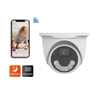 Full Color Dome CCTV IP Camera 4MP 5MP Night Vision Network Camera Ip POE  Cctv Dome Security Camera
