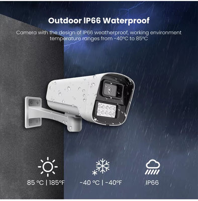 H.265 Weatherproof Network Camera OEM 2K IP POE 4MP Starlight Dual Light Night Vision CCTV Bullet Security Camera