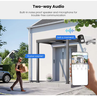 H.265 Weatherproof Network Camera OEM 2K IP POE 4MP Starlight Dual Light Night Vision CCTV Bullet Security Camera