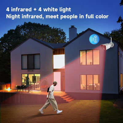 4MP de visión nocturna a prueba de agua IP WiFi Bala cámara de CCTV de red con audio Tuya Smart Home Seguridad inalámbrica cámara de CCTV