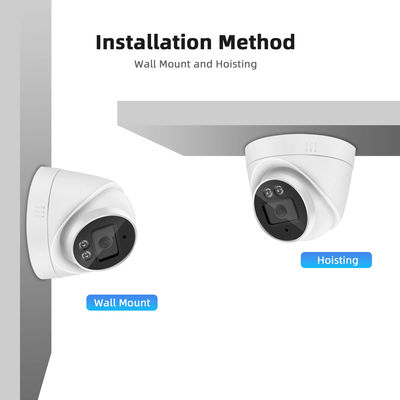 Réseau IP HD Caméra couleur complète avec audio AI humain détecter dôme Smart IR POE Caméra de vision nocturne Caméra de vidéosurveillance