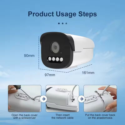 Full Color Night Vision 4MP 5MP IP Bullet Network Camera CCTV Ip66 Security Camera HD POE Color Bullet Security Camera