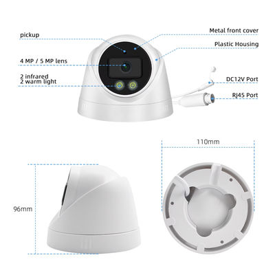 Double Light Camera Night Infrared Full Color CCTV IP Security Smart Camera Compatible Hik 4MP POE IP Camera