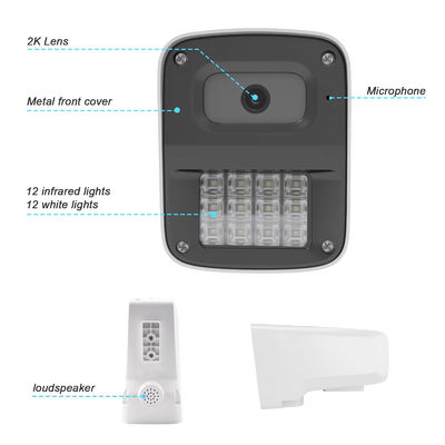 Caméra de surveillance IP Camara à deux voies Audio Vision nocturne 4MP 5MP HD IP PoE Caméra de surveillance CCTV