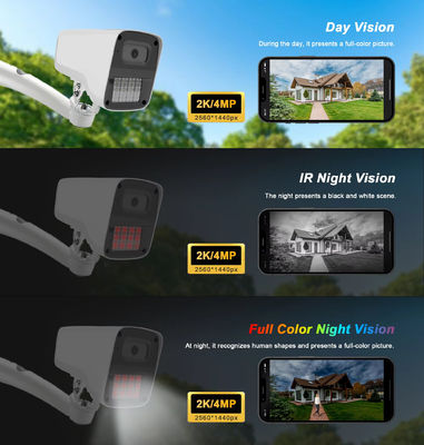 Caméra de surveillance IP Camara à deux voies Audio Vision nocturne 4MP 5MP HD IP PoE Caméra de surveillance CCTV