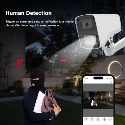 Caméra de surveillance IP Camara à deux voies Audio Vision nocturne 4MP 5MP HD IP PoE Caméra de surveillance CCTV