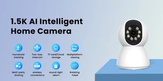 Ip Smart Camera Cctv Wifi Wireless Hd PTZ Camera Indoor 3MP Night Vision Home Security Network Camera