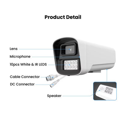 Dual Light Night Vision IP66 Waterproof Security Camera IP 2-way Audio Human detection CCTV POE Network Bullet Camera