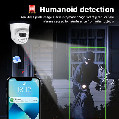 4MP IP Poe Dual light Night Vision Camera De Seguridad Seetong CCTV Smart Security Camera With Audio Network Dome Camera