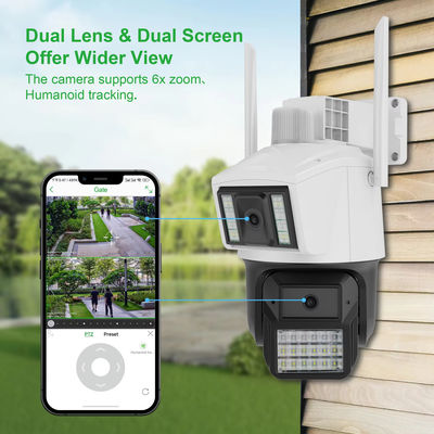 IP CCTV Wifi Two-Way Audio Motion Detection Network Camera Wireless Ptz Motion Tracking Sensor Dual Lens Security Camera