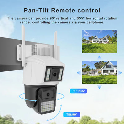 IP CCTV Wifi Two-Way Audio Motion Detection Network Camera Wireless Ptz Motion Tracking Sensor Dual Lens Security Camera