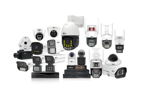 Cctv System Hd 4mp Monitor Motion Tracking Audible light Alarm Dome Camera Audio Input Output Network Camera