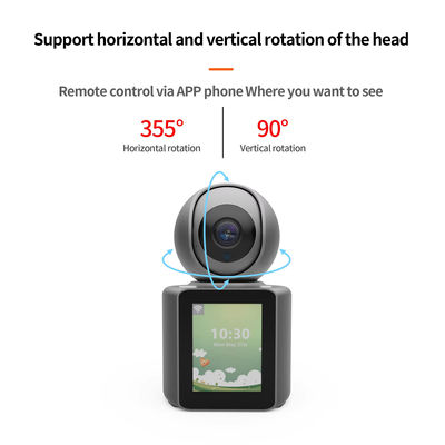 Video Camera 2.8-inch Screen 355 degree Smart Security Camera 1080p HD Video Night Vision Motion Detection