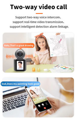 Video Camera 2.8-inch Screen 355 degree Smart Security Camera 1080p HD Video Night Vision Motion Detection