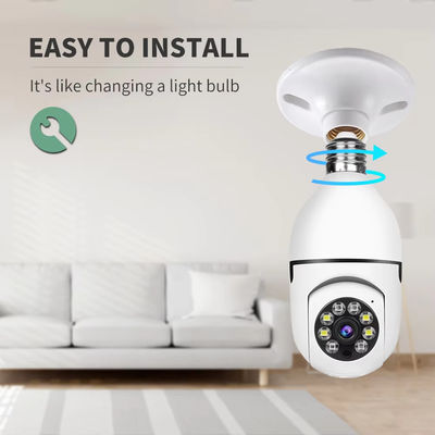 WIFI Bulb Network IP Camera Home E27 Light Bulb Camera HD 4MP With Night Vision Auto Tracking Wireless Security Camera