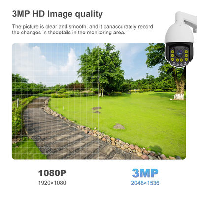 High Speed Dome PTZ POE IP Camera AI Dual Light Audio Security CCTV 4k Camera Outdoor Cctv Security Camera
