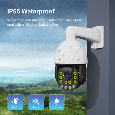 High Speed Dome PTZ POE IP Camera AI Dual Light Audio Security CCTV 4k Camera Outdoor Cctv Security Camera