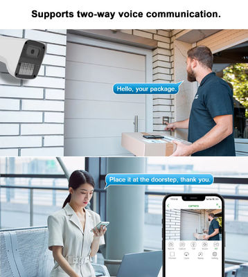 POE IP Network Camera 4MP Dual Light Waterproof Smart Camera Two-Way Audio CCTV Outdoor Poe Bullet Security Camera