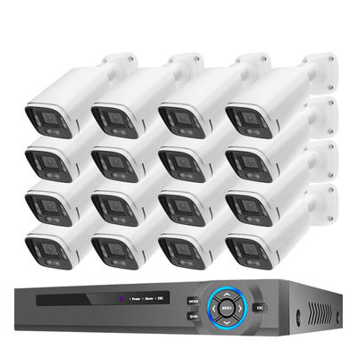 Customized  16 Channels outdoor Face Detection H.265 4K 8MP Wired POE IP Network cctv home security camera system