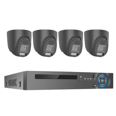 Customized  Use 4 Channels indoor Face Detection H.265 4K 8MP Wired POE IP Network cctv home security camera system