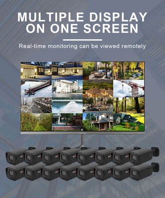 Détection de mouvement HD personnalisée de la vision nocturne 16 ch caméra cctv kit POE avec moniteur
