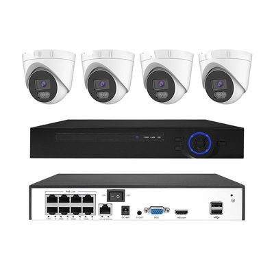 Personalizado 3MP 5MP 8MP fácil de instalar visor nocturno exterior cámara de CCTV domo kit POE