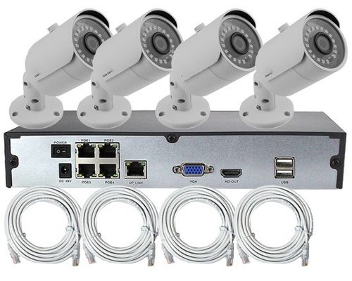 4MP 2MP  Surveillance Camera System Bullet Camera Outdoor POE NVR IP Camera Home Security